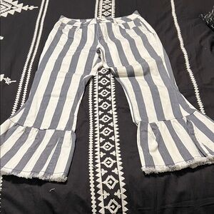 Striped Flared Women's Pants